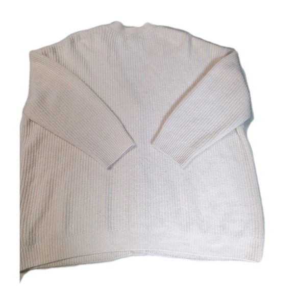 Quince Cream Button-Front Ribbed Cardigan - Picture 2 of 13